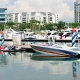 yachts berthing at Sentosa Cove