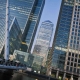 London canary wharf district