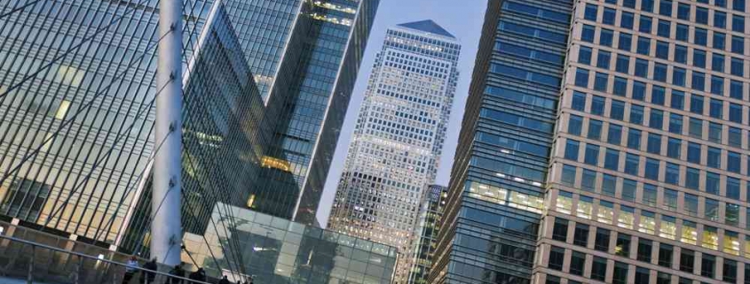 London canary wharf district